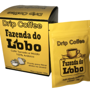 Drip Coffee 100% Arábica 10 sachês Fazenda do Lobo